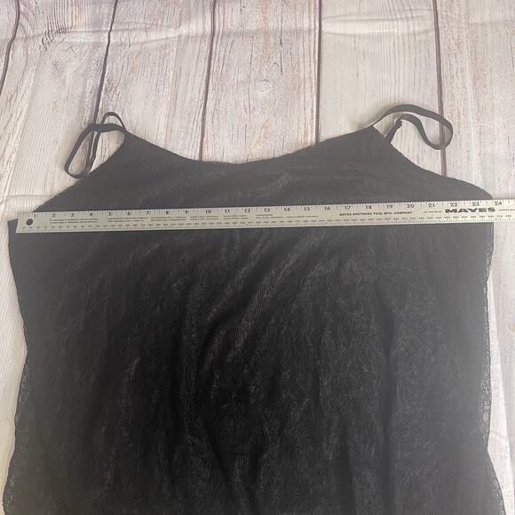 Cato Lace Cami Size 26/28W Babydoll Tank Top Black Bella Coquette Crochet Witchy - Picture 12 of 14